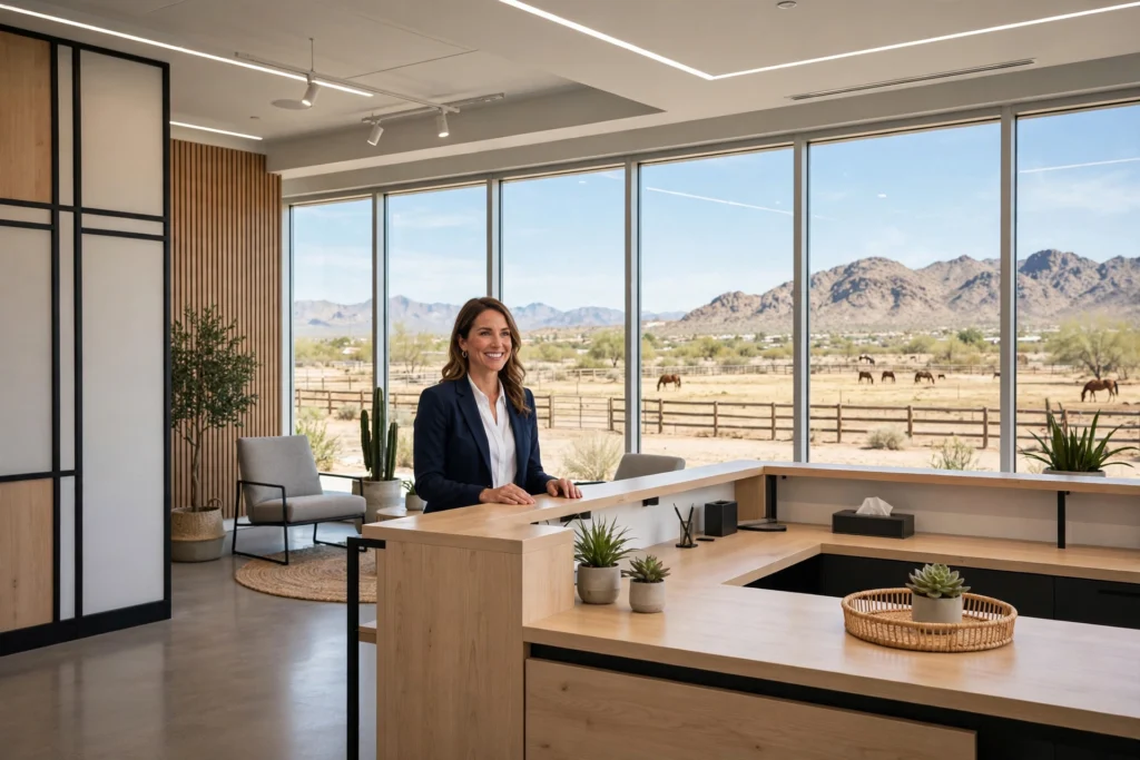 AI receptionist for Queen Creek AZ businesses