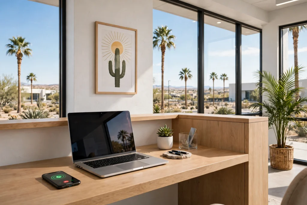 24/7 AI receptionist answering calls for a Tempe AZ small business