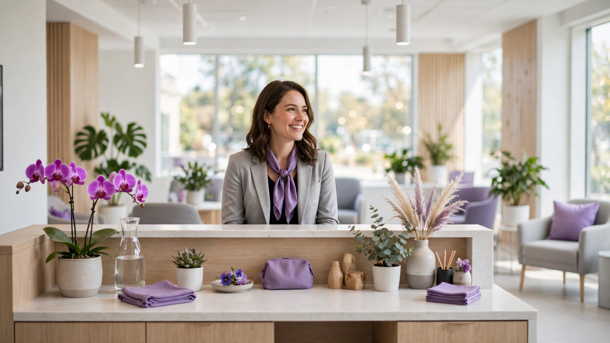 Modern dental clinic reception